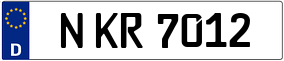 Truck License Plate